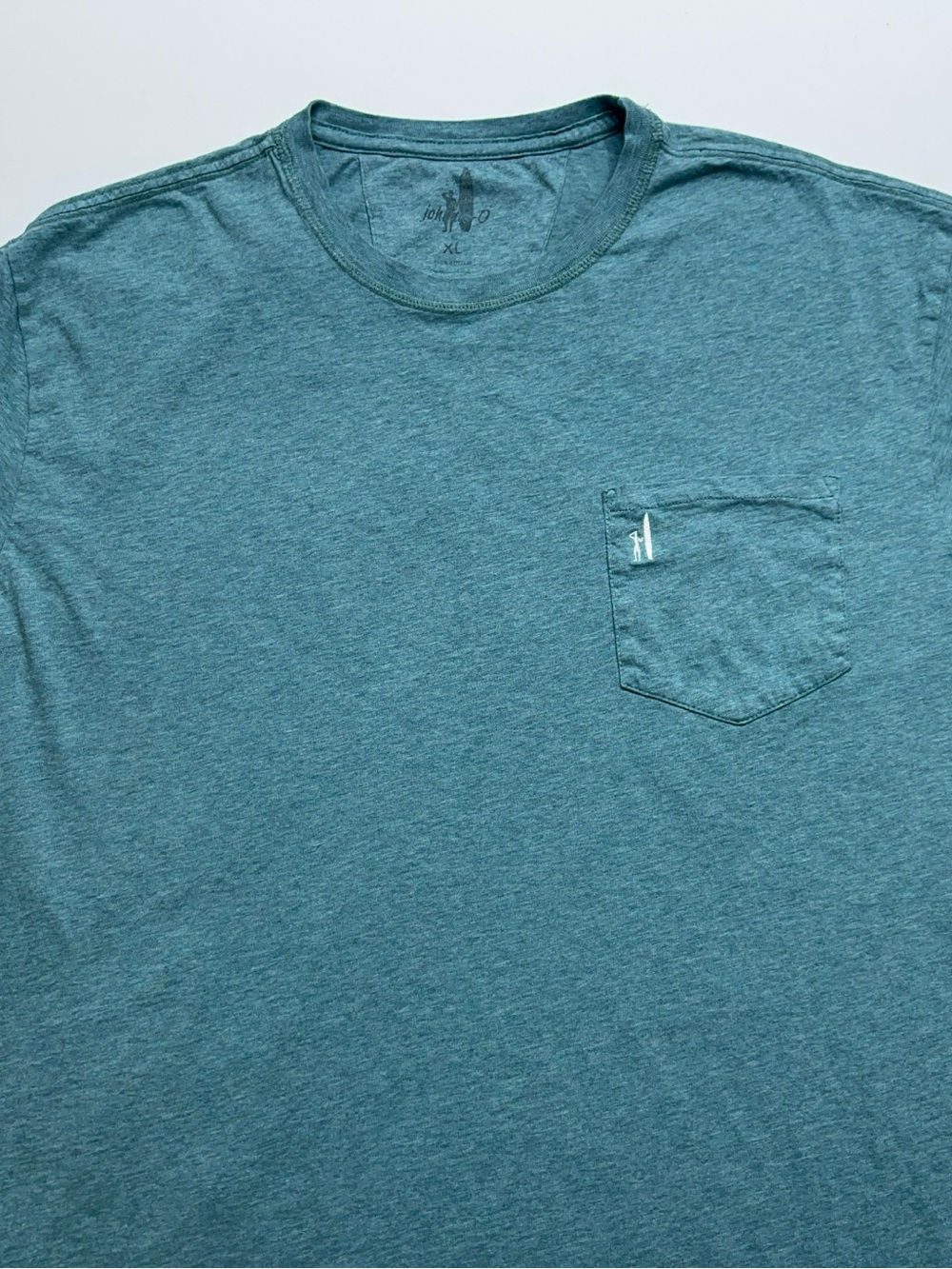 johnnie-O Heathered Dale T-Shirt Mens Size XL in Seaglass Short Sleeve Cotton